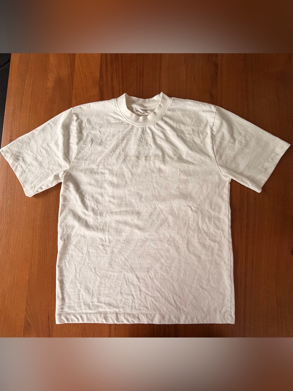 Vox Populi Brooklyn Book Club Graphic Tee Men’s M Cream Oversized Art Shirt